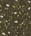 Fototapeta wijące się gałęzie i kwiaty Rebel Walls R21668 Soft Vines Dark Green Botanical Gardens