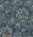 Fototapeta z bujnym listowiem i kwiatami Rebel Walls R21676 Flower Tree Blue Botanical Gardens