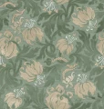 Fototapeta peonie i liście Rebel Walls R21677 Midnight Peony Green Botanical Gardens