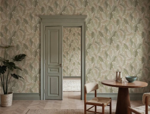 Fototapeta liście Rebel Walls R21683 Swirling Fern Light Green Botanical Gardens