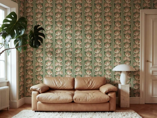 Fototapeta pasy i kwiaty Rebel Walls R21694 Tulip Stripes Pink Botanical Gardens