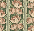 Fototapeta pasy i kwiaty Rebel Walls R21694 Tulip Stripes Pink Botanical Gardens