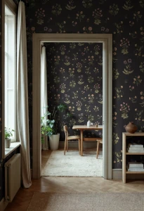 Fototapeta zielnik Rebel Walls R22055 Timeless Flora Dark Blue Botanical Gardens