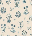 Fototapeta zielnik Rebel Walls R22057 Timeless Flora Blue Botanical Gardens