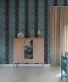 Fototapeta pasy i pnącza Rebel Walls R22070 Garden Stripe Blue Botanical Gardens