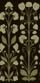 Fototapeta kwiaty retro Rebel Walls R22078 Folk Flower Dark Green Botanical Gardens