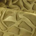 Tapeta tekstylna 3D geometryczna welurowa Casamance 77670450 Erosion