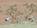 Fototapeta botaniczny krajobraz Rebel Walls R21724 Pine Grove Peach Diane Hill