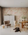 Fototapeta kwitnące gałązki Rebel Walls R21727 Spring Breeze Peach Diane Hill