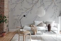 Fototapeta kwitnące gałązki Rebel Walls R21728 Spring Breeze Light Blue Diane Hill