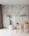 Fototapeta kwitnące gałązki Rebel Walls R21729 Spring Breeze Pink Diane Hill