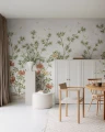 Fototapeta egzotyczny ogród Rebel Walls R21731 Eastern Bloom White Diane Hill