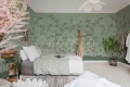 Fototapeta egzotyczny ogród Rebel Walls R21734 Eastern Bloom Green Diane Hill