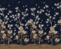 Fototapeta egzotyczny ogród Rebel Walls R21735 Eastern Bloom Dark Blue Diane Hill