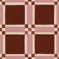 Fototapeta geometryczna Rebel Walls R21595 Bold Grid Burgundy Hot Pops