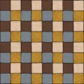 Fototapeta geometryczna - szachownica Rebel Walls R21603 Tile Orange Hot Pops