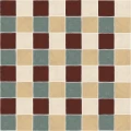 Fototapeta geometryczna - szachownica Rebel Walls R21606 Tile Brown Hot Pops