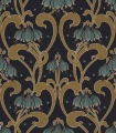 Fototapeta roślinna Rebel Walls R21745 Art Nouveau Flower Brown Hot Pops