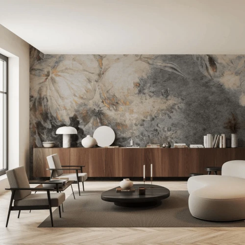 Fototapeta artystyczne kwiaty Harmony Ash Wall Art