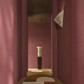 Tapeta obiektowa imitująca lniane płótno Casamance Contract 75450154 Linum