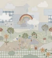 Mural patchworkowa natura Boras Tapeter Studio 9867W Patchwork Cottage Magical Walls