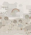 Mural patchworkowa natura Boras Tapeter Studio 9868W Patchwork Cottage Magical Walls