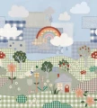 Mural patchworkowa natura Boras Tapeter Studio 9869W Patchwork Cottage Magical Walls