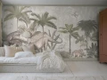 Mural dinozaury Boras Tapeter Studio 9875W Vintage Palms Dinosaurs Magical Walls