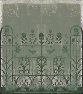 Fototapeta ogrodowe kraty Wall&Deco WET_SG1902 WET SYSTEM 2019