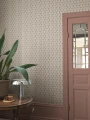 Tapeta kratownica i kwiaty Sandberg S10670 Elena Terracotta Villa Como