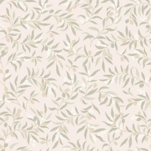 Tapeta gałązki oliwne Sandberg S10679 Olivia Sage Green Villa Como