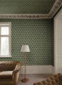 Fototapeta geometryczna z efektem 3D Sandberg S10692 Chiara Green Villa Como