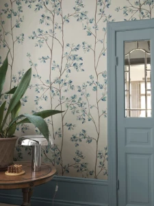 Fototapeta pnące gałęzie Sandberg S10701 Laura Blue Villa Como