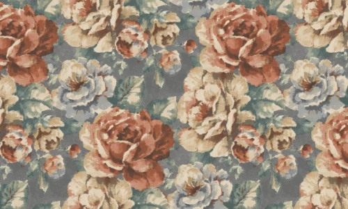 Tapeta kwiaty vintage Grandeco KE3003 Keen - 106 cm szer.