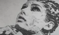 Fototapeta artystyczny portret Audrey Wall Art