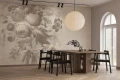 Fototapeta kwiaty Boudoir Greige Wall Art
