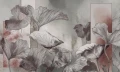 Fototapeta liście i geometria Cipria Wall Art
