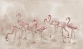 Fototapeta flamingi Fenico Beige Wall Art