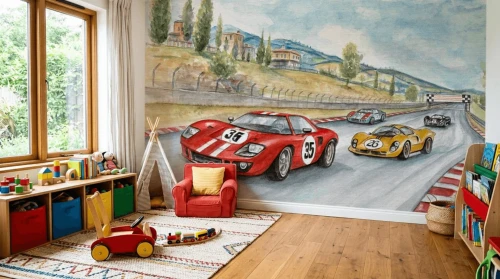 Fototapeta samochody wyścigowe Le Mans Wall Art