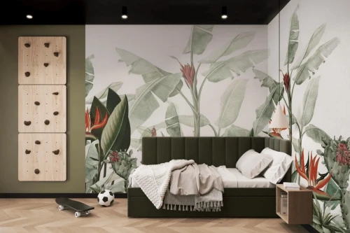Fototapeta egzotyczna roślinność Rainforest Safari Wall Art