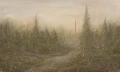 Fototapeta artystyczny leśny krajobraz Taiga Wall Art