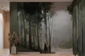 Fototapeta leśny pejzaż w malarskim stylu Tren Wall Art