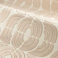 Tapeta tekstylna z geometrycznym haftem Casamance 71860329 Ares Mimbeau