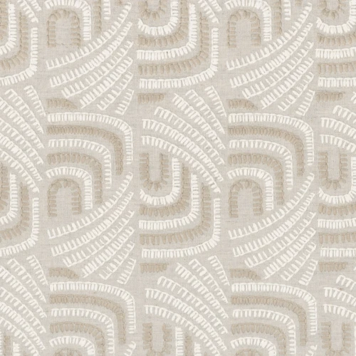 Tapeta tekstylna z haftem Casamance 77020137 Piquey Mimbeau