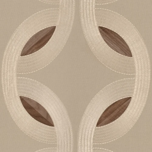Tapeta tekstylna z eleganckim haftem Casamance 77380199 Mimbeau
