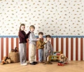 Mural cyrkowe paski Caselio HKC 107720864 Happy Circus Happy Kids Club