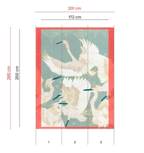 3 Fototapety Tecnografica La Danse 71360-3 Green