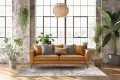 Dywan Ives Warm Blue Magic Home Carpet Decor