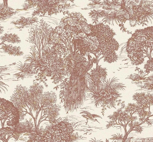 Tapeta w stylu toile de Jouy ACM PH10302 Phoenix 1
