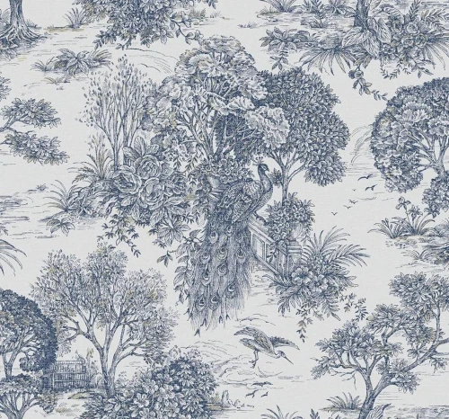 Tapeta w stylu toile de Jouy ACM PH10303 Phoenix 1